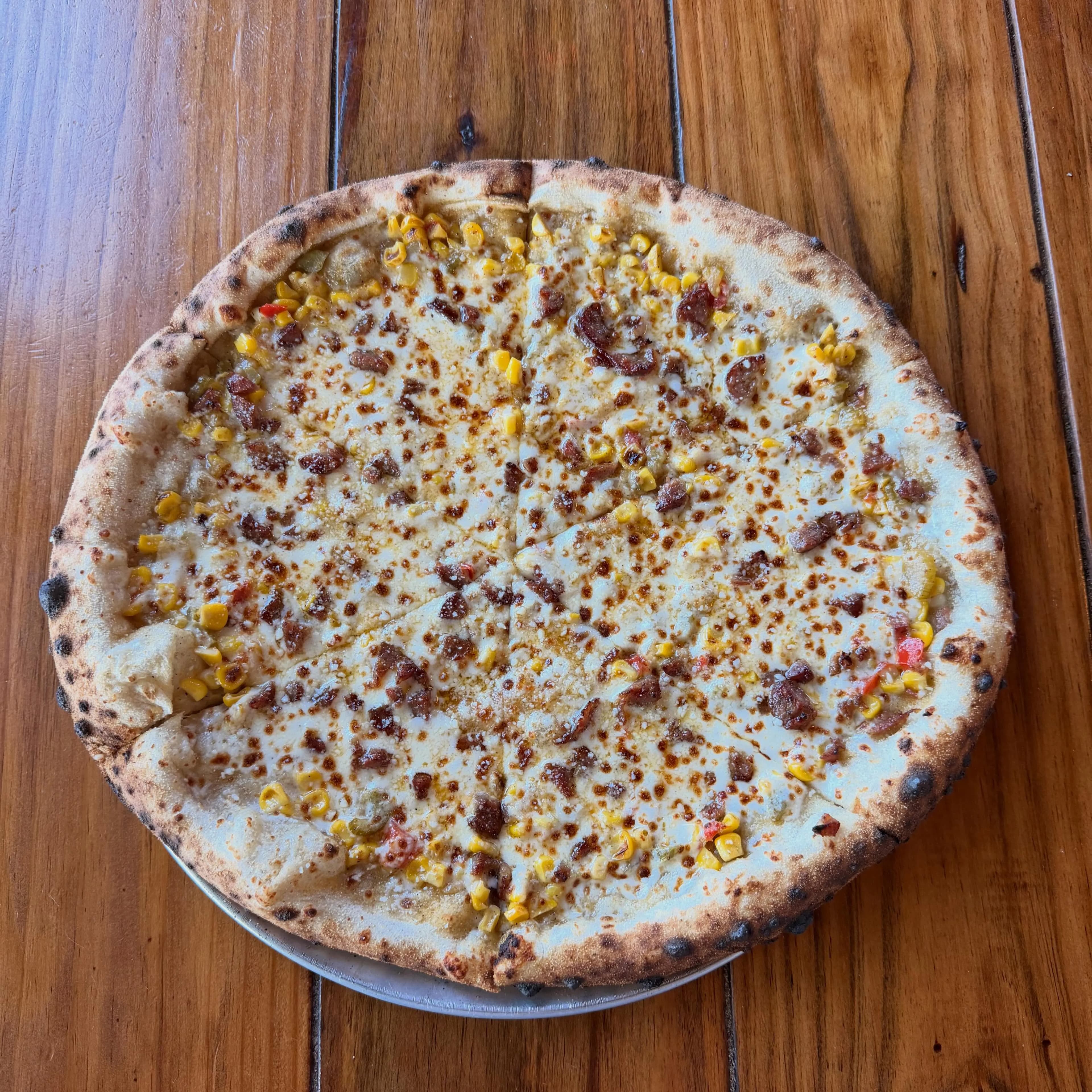 Maque choux pizza