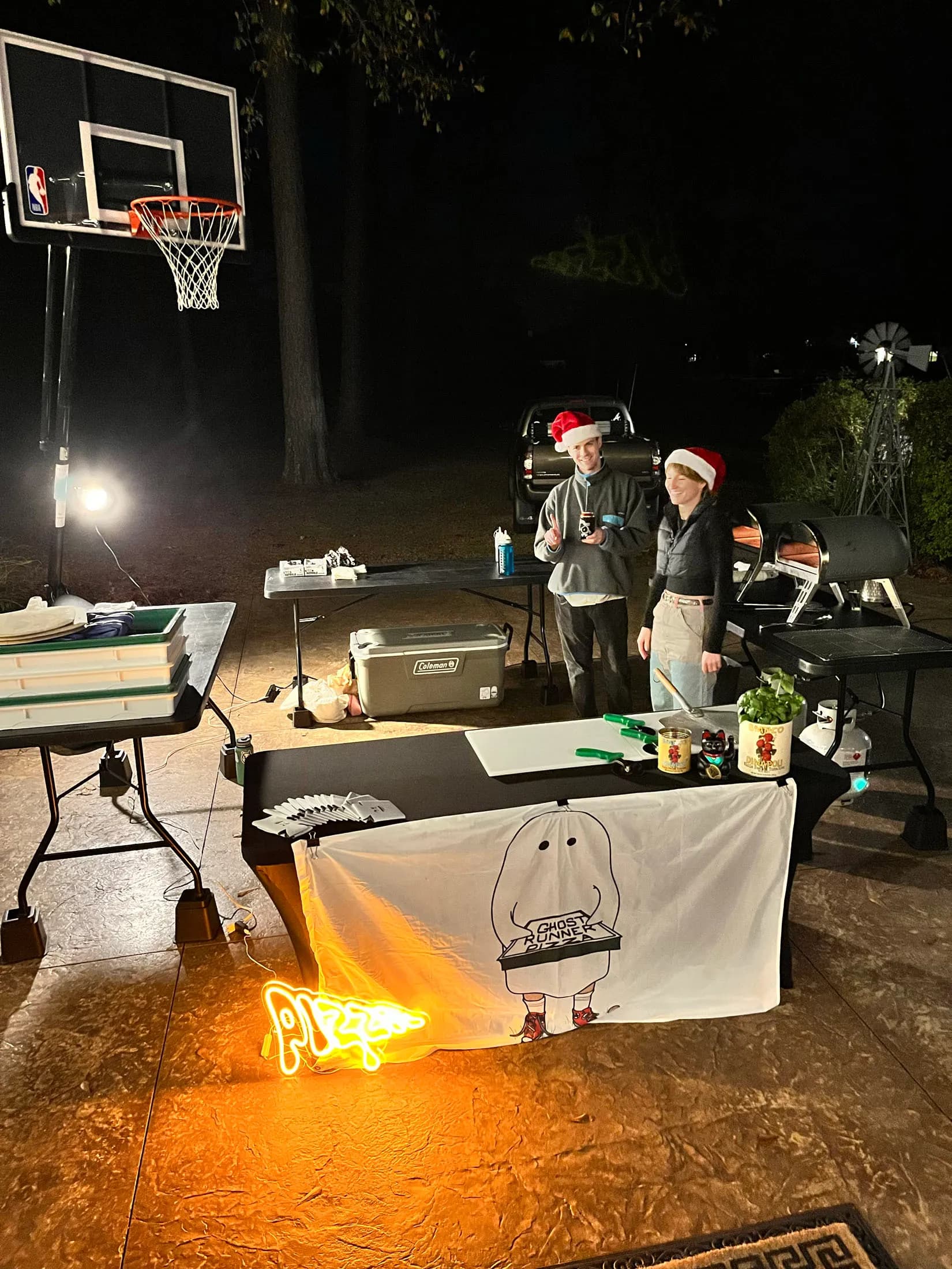 Christmas pizzas