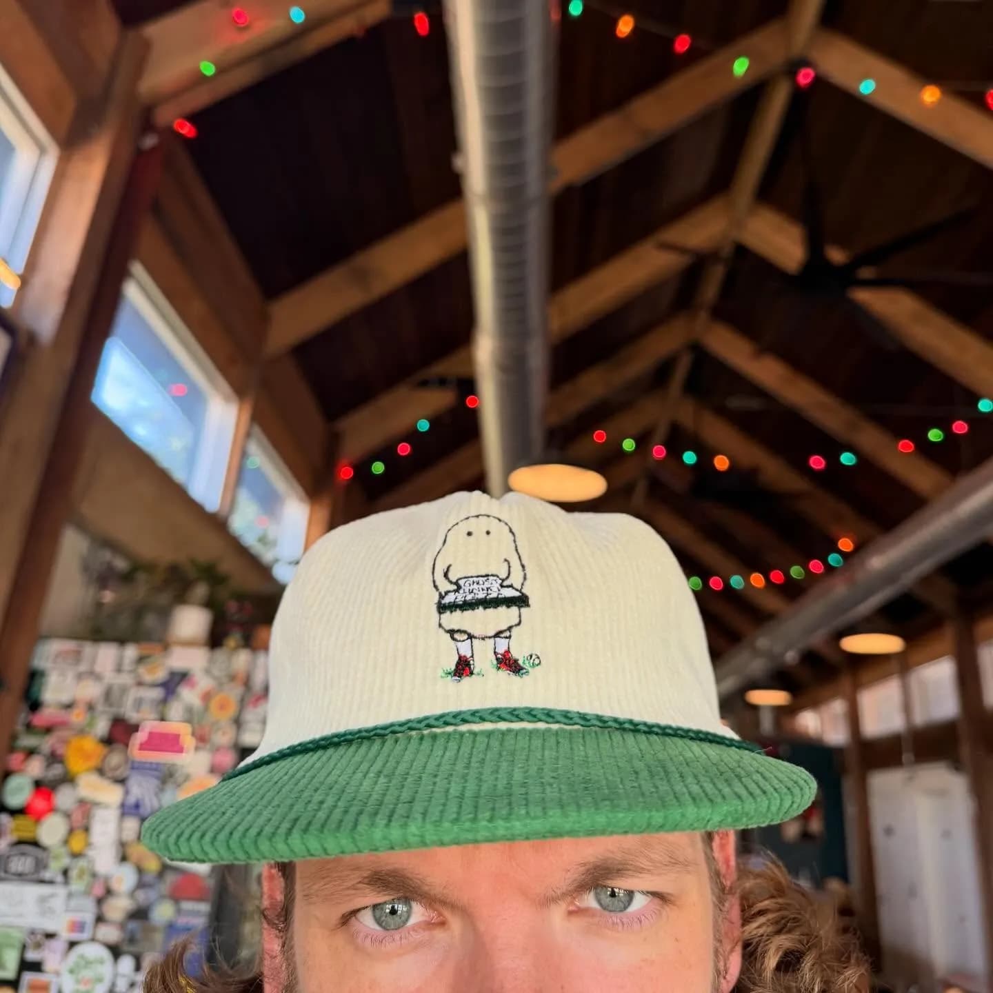 Wade wearing a Hat